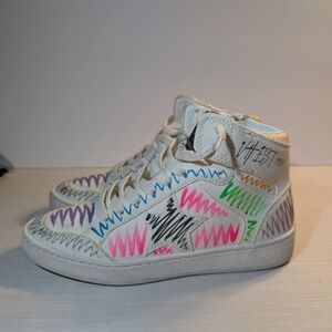 Vintage Havana High-Top Sneakers Multi Swirl Style  Women’s Size 8  Gently Used